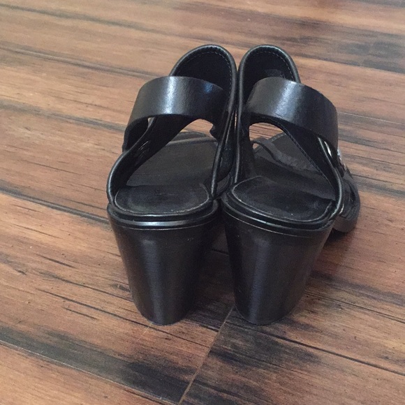 Diesel  heels open toe heels black with silver stars size 39 - Picture 4 of 9